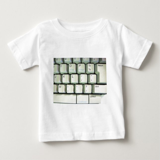 Typewriter Tangentbord Tee Shirt (Framsida)