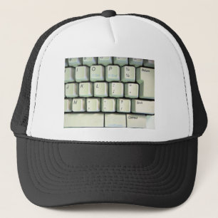 Typewriter Tangentbord Truckerkeps