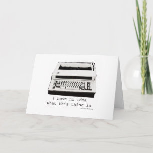 Typewriter, va? kort