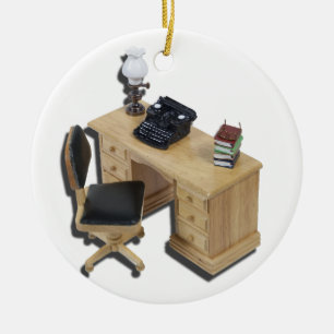 TypewriterBooksDesk111112 copy.png Julgransprydnad Keramik