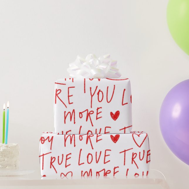 Typewriting Love  Presentpapper (Festgåvor)