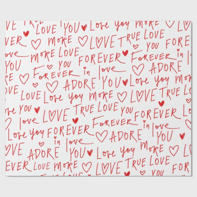 Typewriting Love  Presentpapper (Platt)