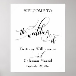 Typgrafi som är enkel Bröllop i Poster