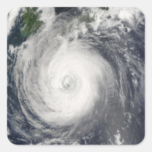 Typhoon Chaba Fyrkantigt Klistermärke
