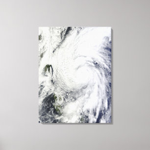 Typhoon Chaba i det filippinska havet Canvastryck