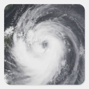 Typhoon Chaba i det westerna Stilla havet Fyrkantigt Klistermärke