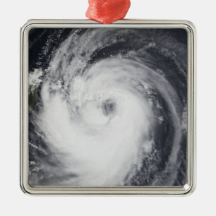 Typhoon Chaba i det westerna Stilla havet Julgransprydnad Metall