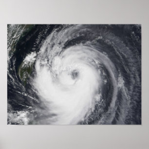 Typhoon Chaba i det westerna Stilla havet Poster