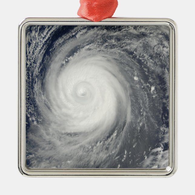 Typhoon Choi-wan söder om Japan, Stilla havet Julgransprydnad Metall (Framsidan)