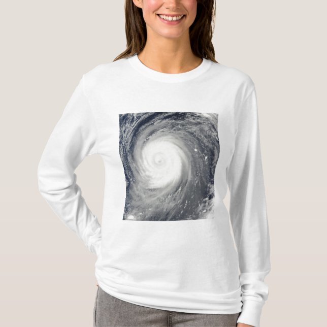Typhoon Choi-wan söder om Japan, Stilla havet T Shirt (Framsida)