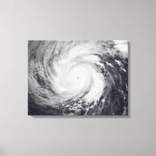 Typhoon Faxai i det westerna Stilla havet Canvastryck