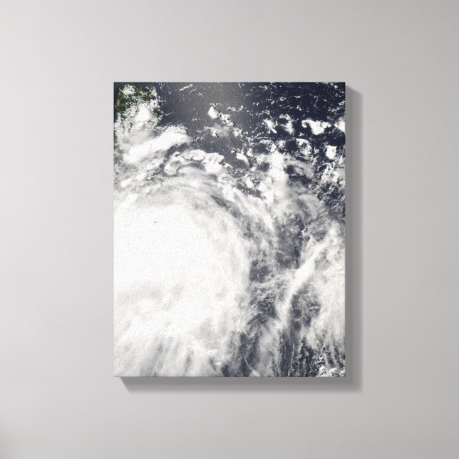 Typhoon Fengshen över Filippinerna Canvastryck (Framsida)