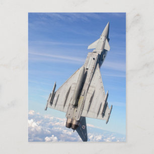 Typhoon Fighter Jet Vykort