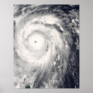 Typhoon Jangmi av Taiwan och Filippinerna Poster