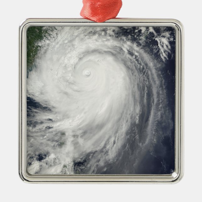 Typhoon Jangmi Julgransprydnad Metall (Framsidan)