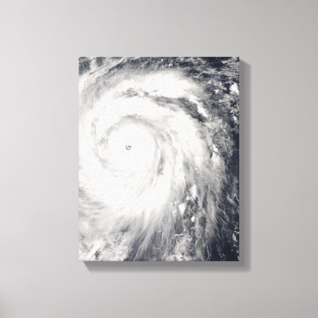 Typhoon Jangmi utanför Taiwan och Filippinerna Canvastryck (Framsida)