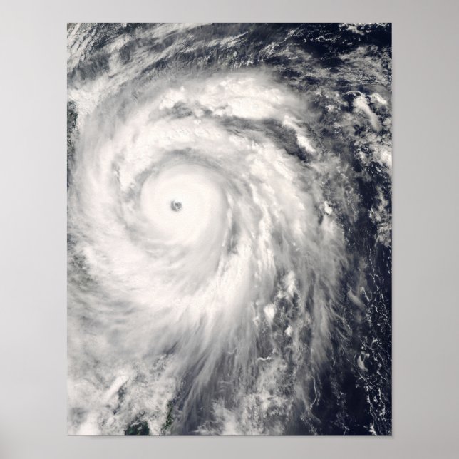 Typhoon Jangmi utanför Taiwan och Filippinerna Poster (Framsidan)