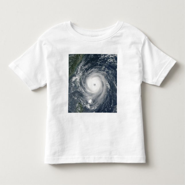 Typhoon Longwang närmar sig Taiwan T-shirt (Framsida)