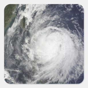 Typhoon Lupit av Filippinerna Fyrkantigt Klistermärke