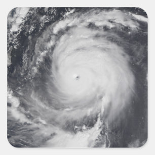 Typhoon Maemi i det westerna Stilla havet Fyrkantigt Klistermärke