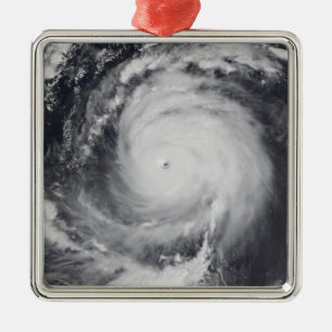 Typhoon Maemi i det westerna Stilla havet Julgransprydnad Metall