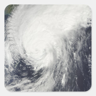 Typhoon Melor närmar sig Japan Fyrkantigt Klistermärke