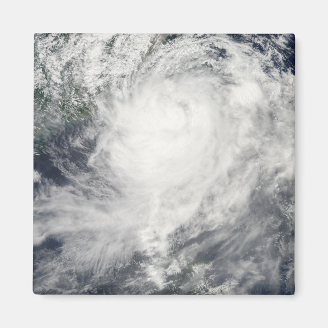 Typhoon Morakot över Taiwan Magnet (Framsidan)