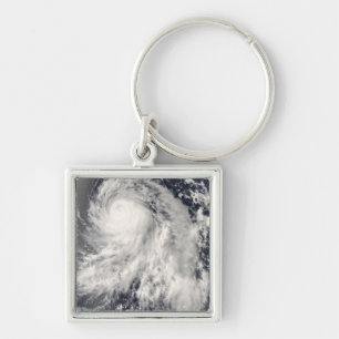Typhoon Nakri av Japan Fyrkantig Silverfärgad Nyckelring