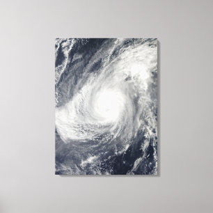 Typhoon Nida sydsydvästra Iwo Jima Canvastryck