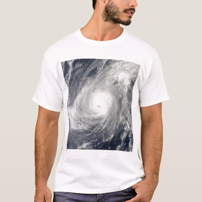 Typhoon Nida sydsydvästra Iwo Jima Tee (Framsida)