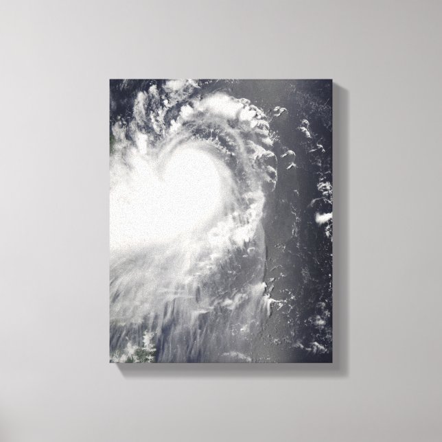 Typhoon Nuri närmar sig Filippinerna Canvastryck (Framsida)