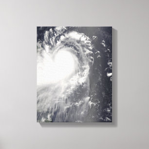 Typhoon Nuri som att närma sig de filippinska Canvastryck