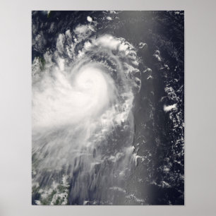 Typhoon Nuri som att närma sig de filippinska Poster