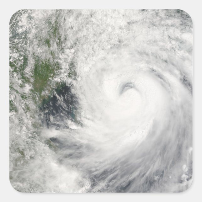 Typhoon Prapiroon Fyrkantigt Klistermärke (Framsida)