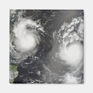 Typhoon Saomai och tropisk storm Bopha Magnet