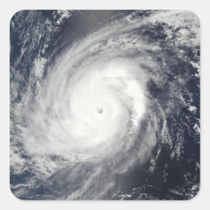 Typhoon Sudal Söder Japan 2 Fyrkantigt Klistermärke