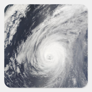Typhoon Sudal söder om Japan 3 Fyrkantigt Klistermärke