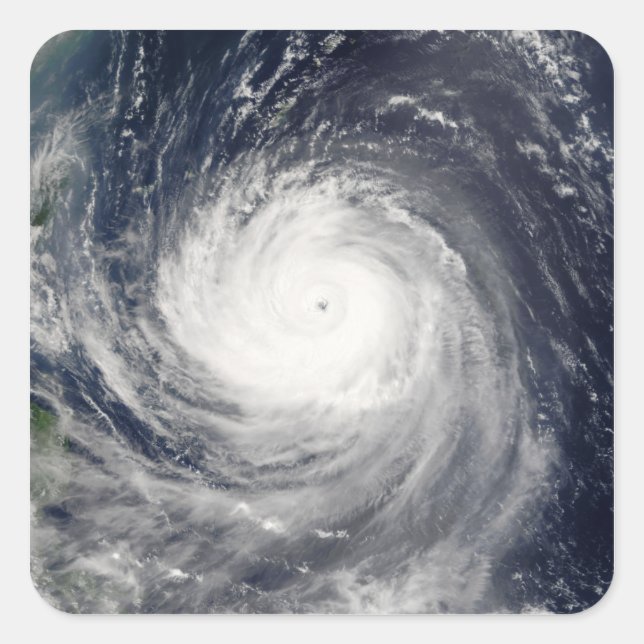 Typhoon Talim Fyrkantigt Klistermärke (Framsida)