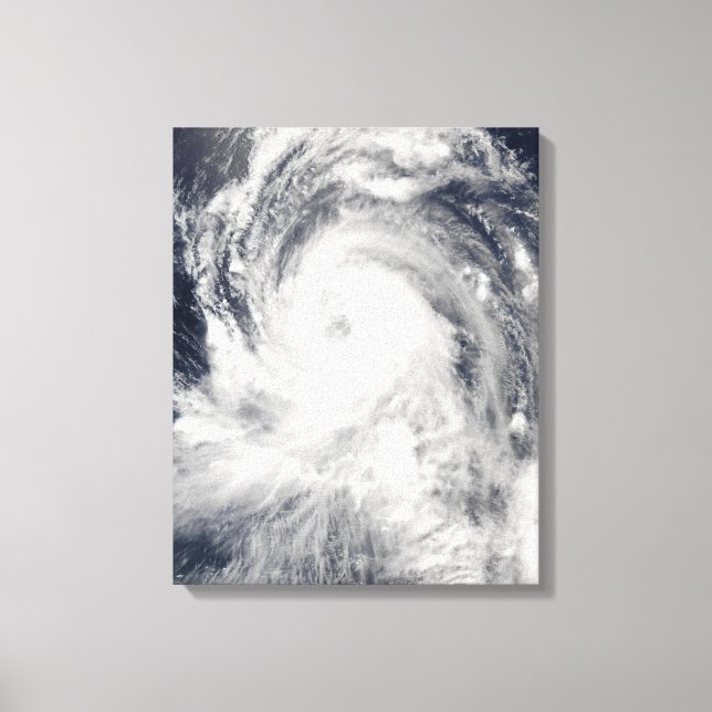 Typhoon Tingting over Northern Mariana Isla Canvastryck (Framsida)