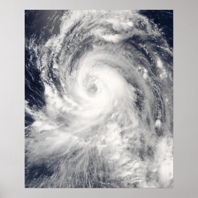 Typhoon Tingting over Northern Mariana Isla Poster (Framsidan)