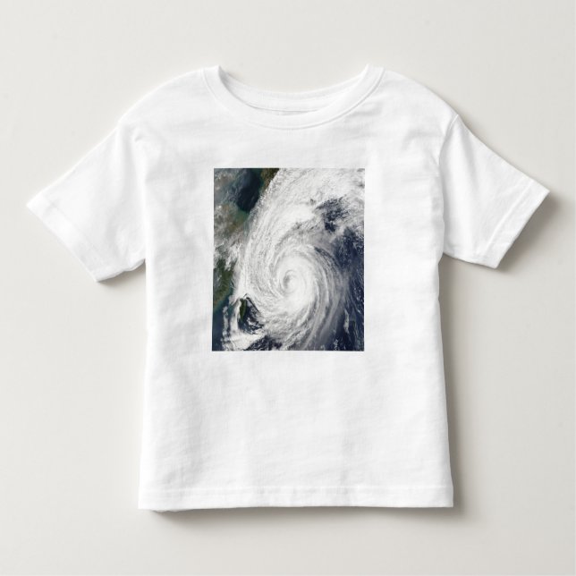 Typhoon Tokage söder om Japan T-shirt (Framsida)