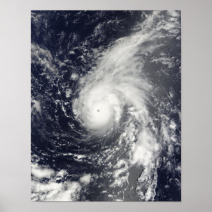 Typhoon Vamco i Stilla havet Poster
