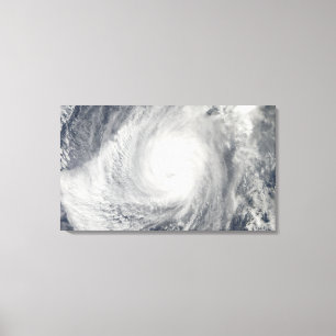 TyphoonNida söder-southwest av Iwo Jima Canvastryck