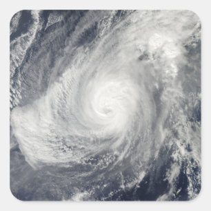 TyphoonNida söder-southwest av Iwo Jima Fyrkantigt Klistermärke