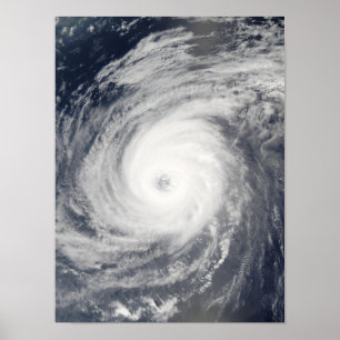TyphoonSudal söder av Japan Poster