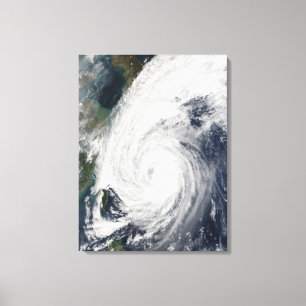 TyphoonTokage söder av Japan Canvastryck