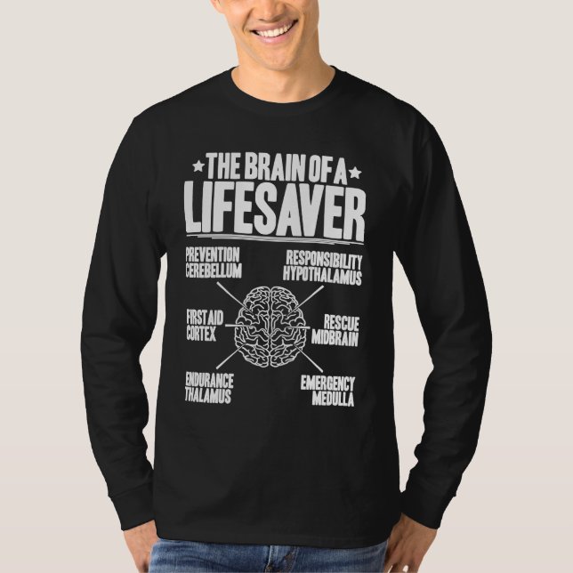 Typical Brain Lifesaver T Shirt (Framsida)