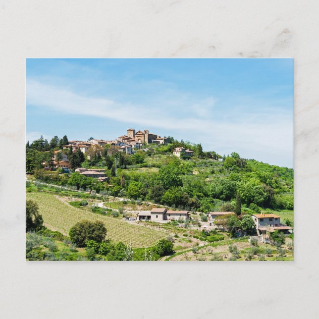 Typisk traditionell by i Tuscany - Italien Vykort (Framsida)