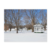 Typisk Vermont Stad Vinter vykort
