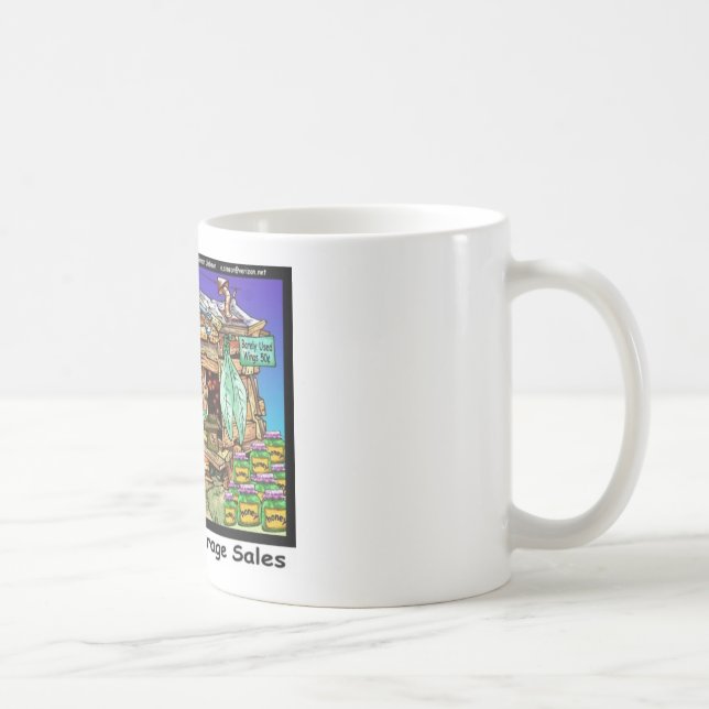 Typiska Bih garageförsäljningar Roliga presenter o Kaffemugg (Höger)